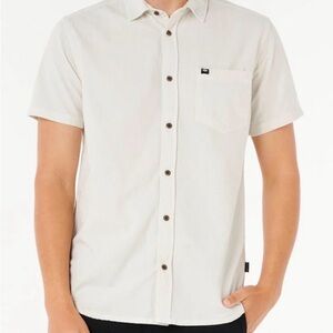 Rip Curl Men's Casual Cream Button Down Shirt